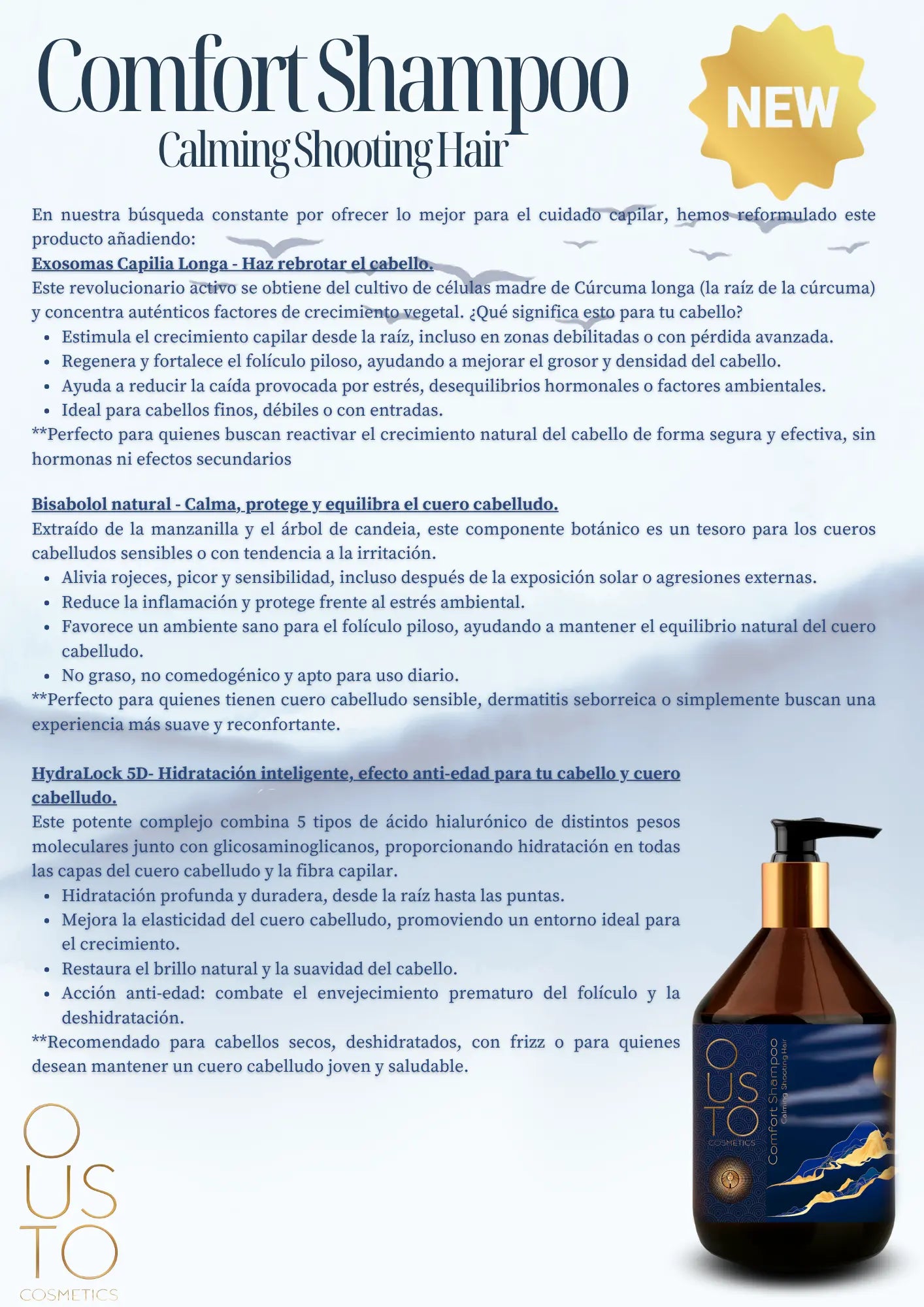 Champú Comfort. Calmante 250ml.