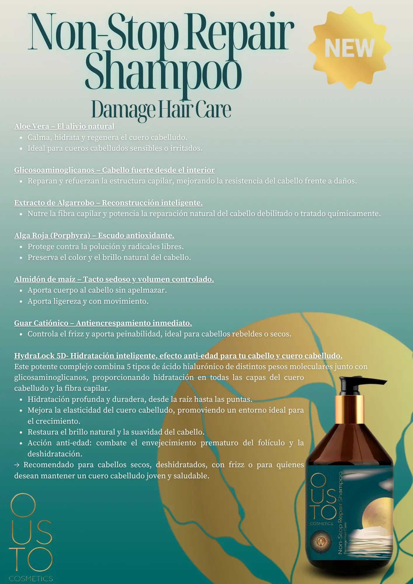 Champú Repair Non-Stop. Cabello Dañado 250ml.