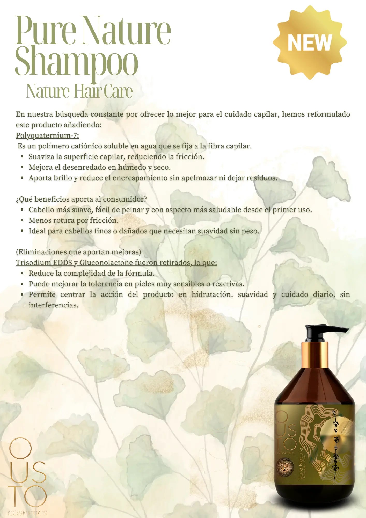 Champú Pure Nature. Natural 250ml.