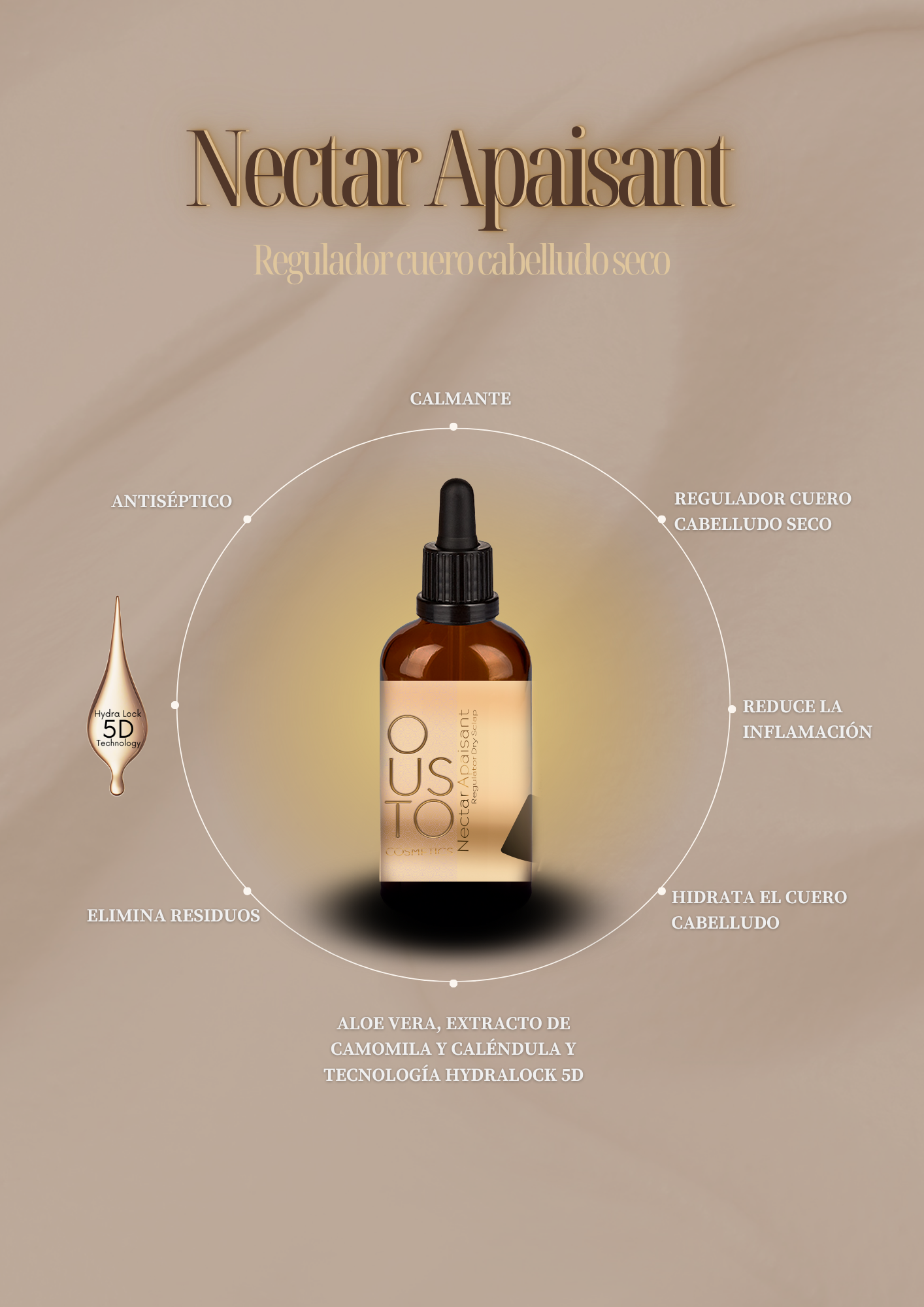 Nectar Apaissant. Regulador de cuero cabelludo seco 100ml.
