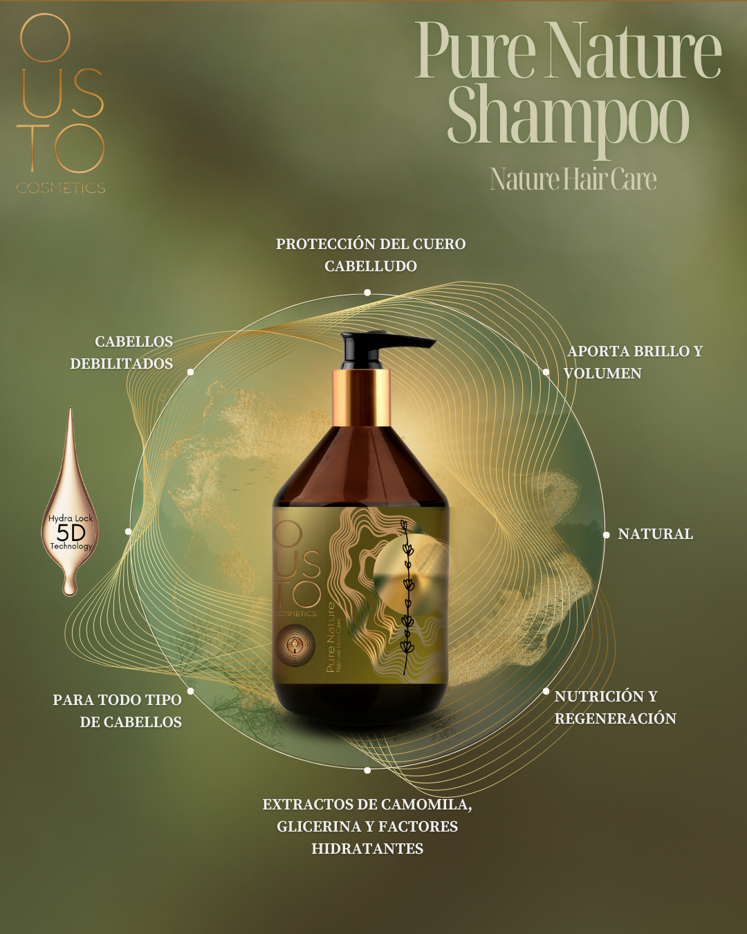 Champú Pure Nature. Natural 250ml.