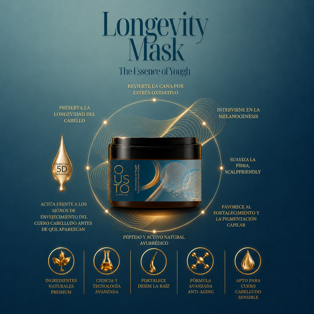 Mascarilla Longevity. Longevidad capilar 250ml.