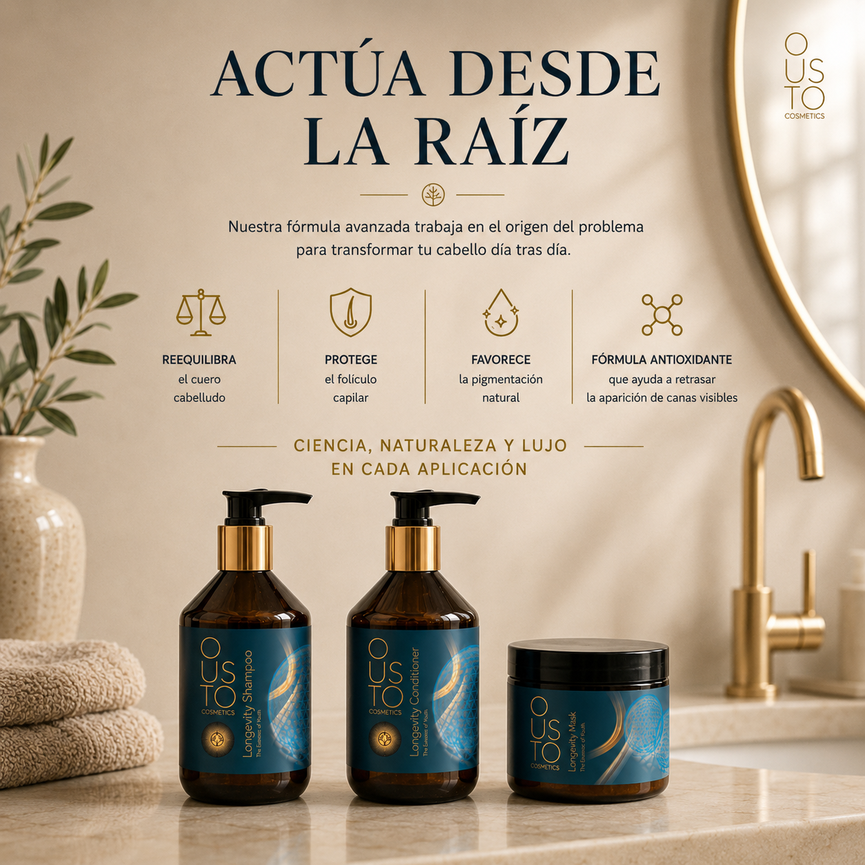 Champú Longevity. Longevidad capilar 250ml.
