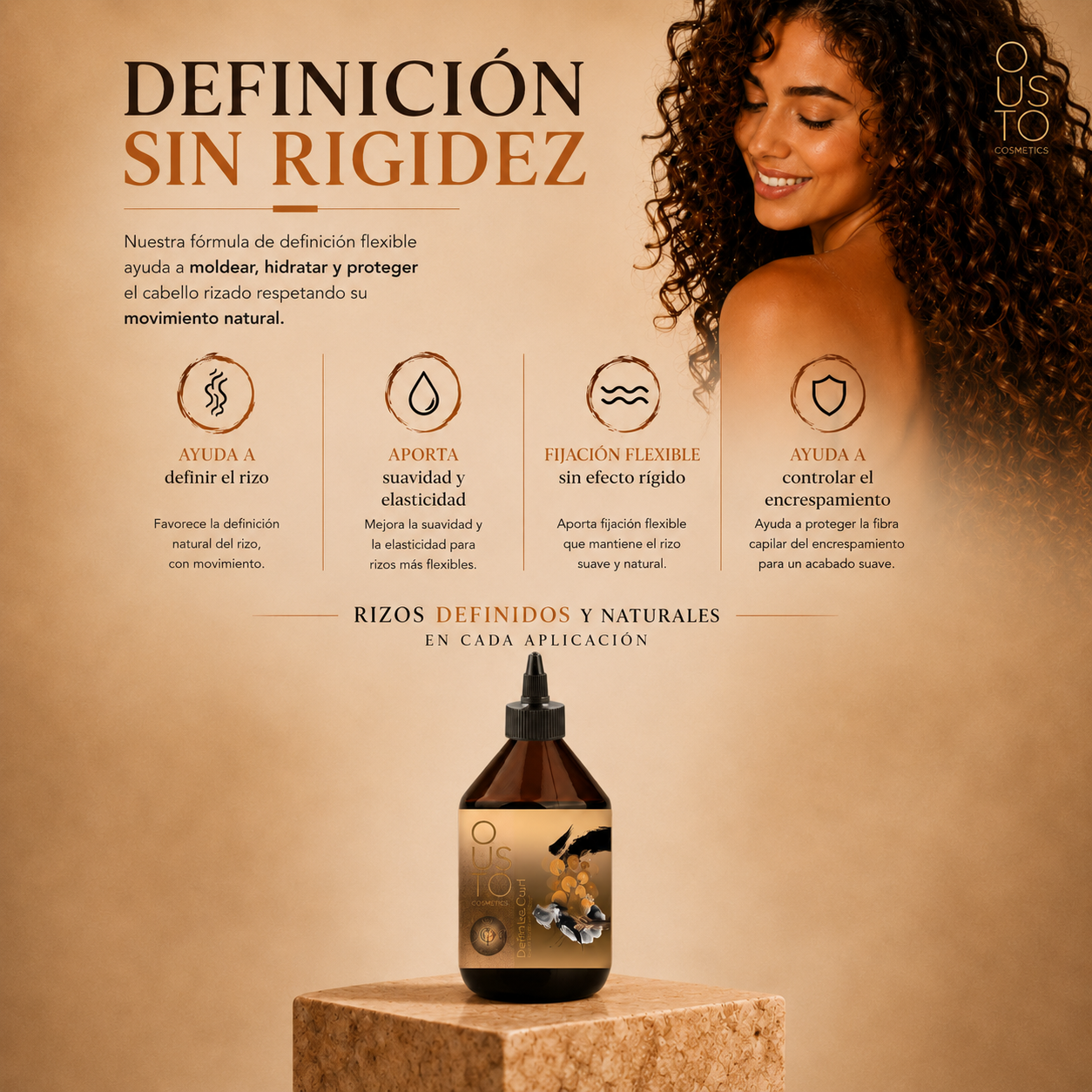 Infinite Curl. Gel fijador y definidor 250ml.