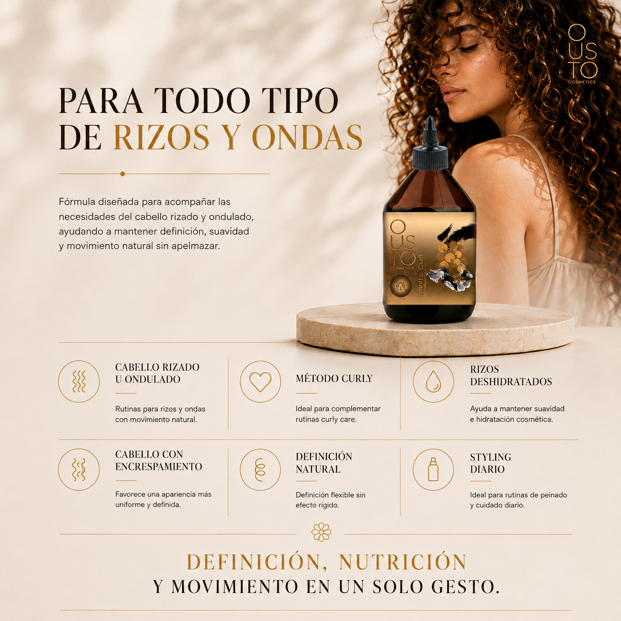 Infinite Curl. Gel fijador y definidor 250ml.