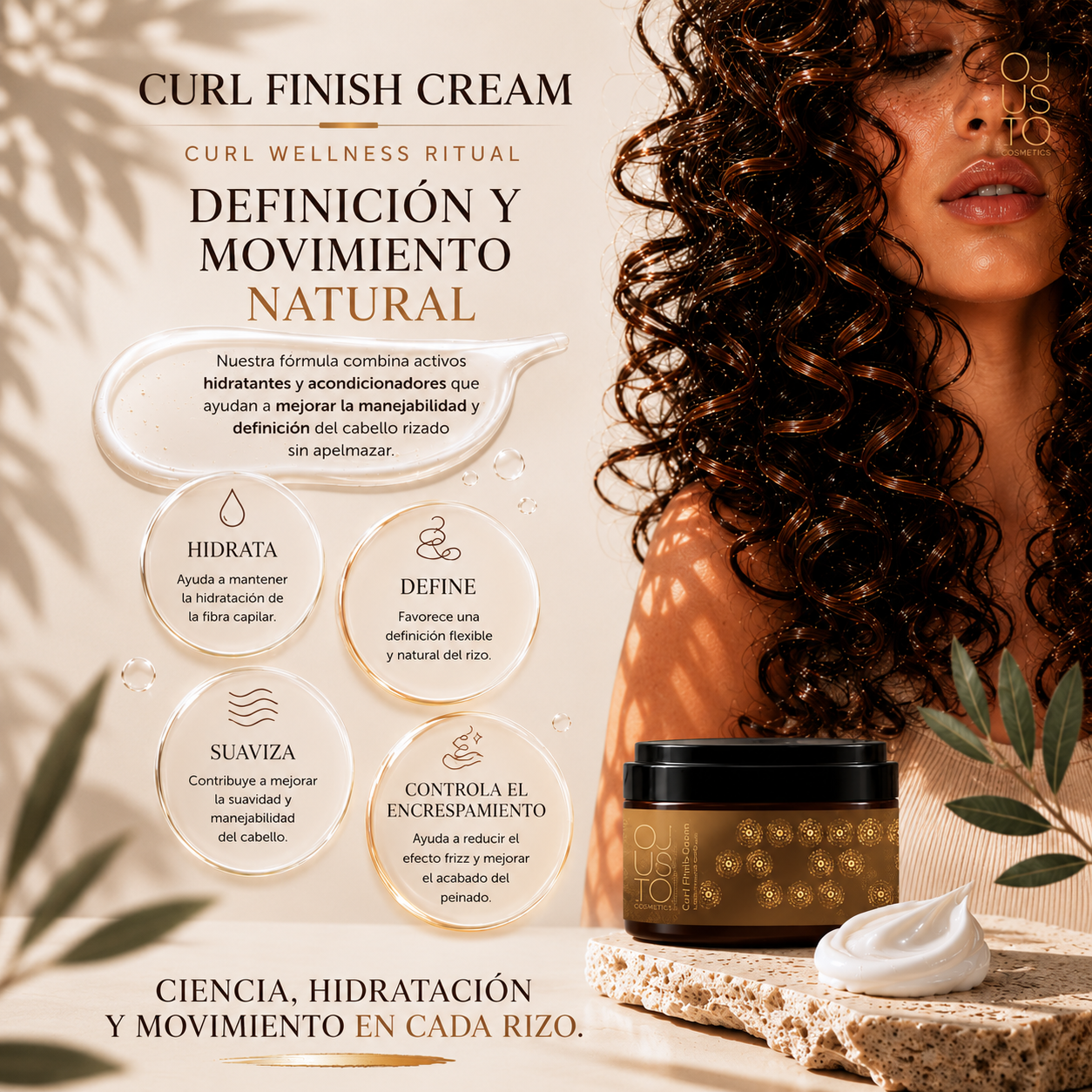 Curl Finish Cream. Crema definidora de rizo 250ml.
