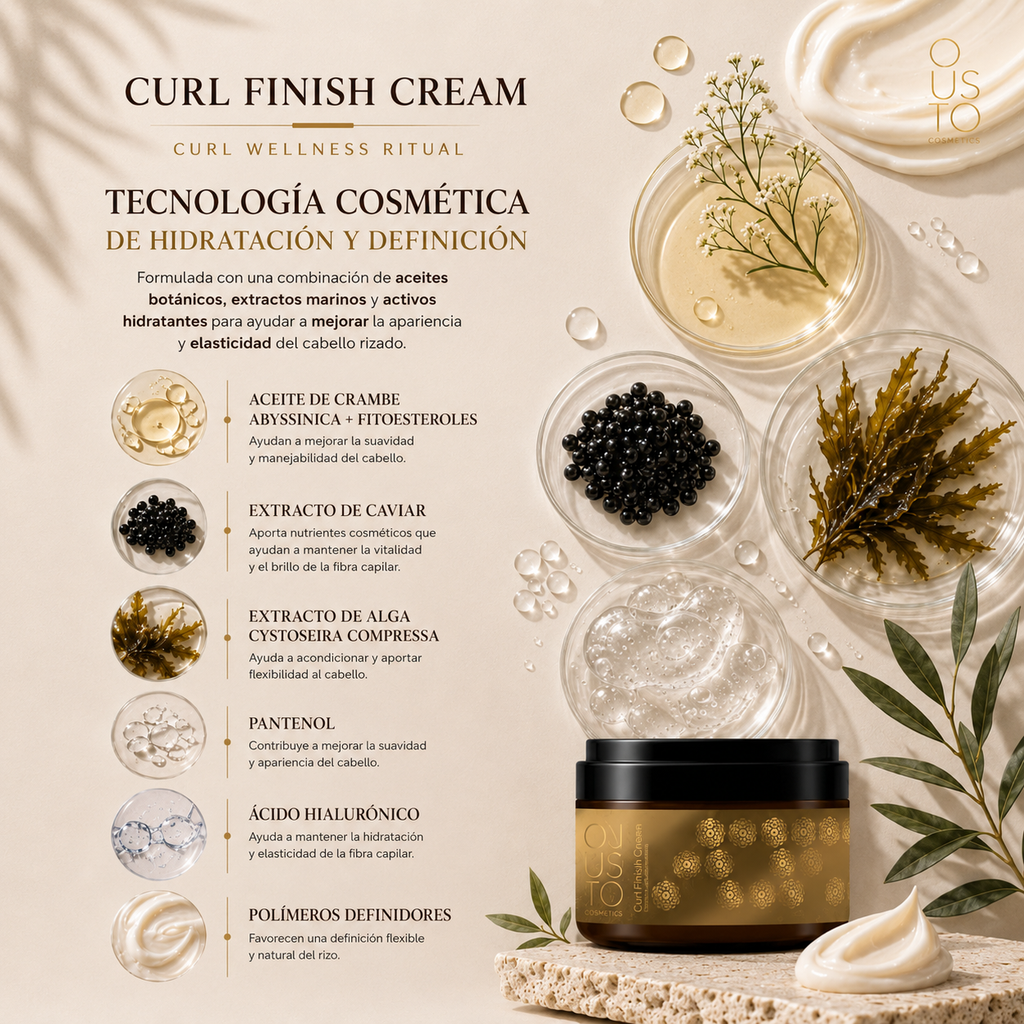 Curl Finish Cream. Crema definidora de rizo 250ml.