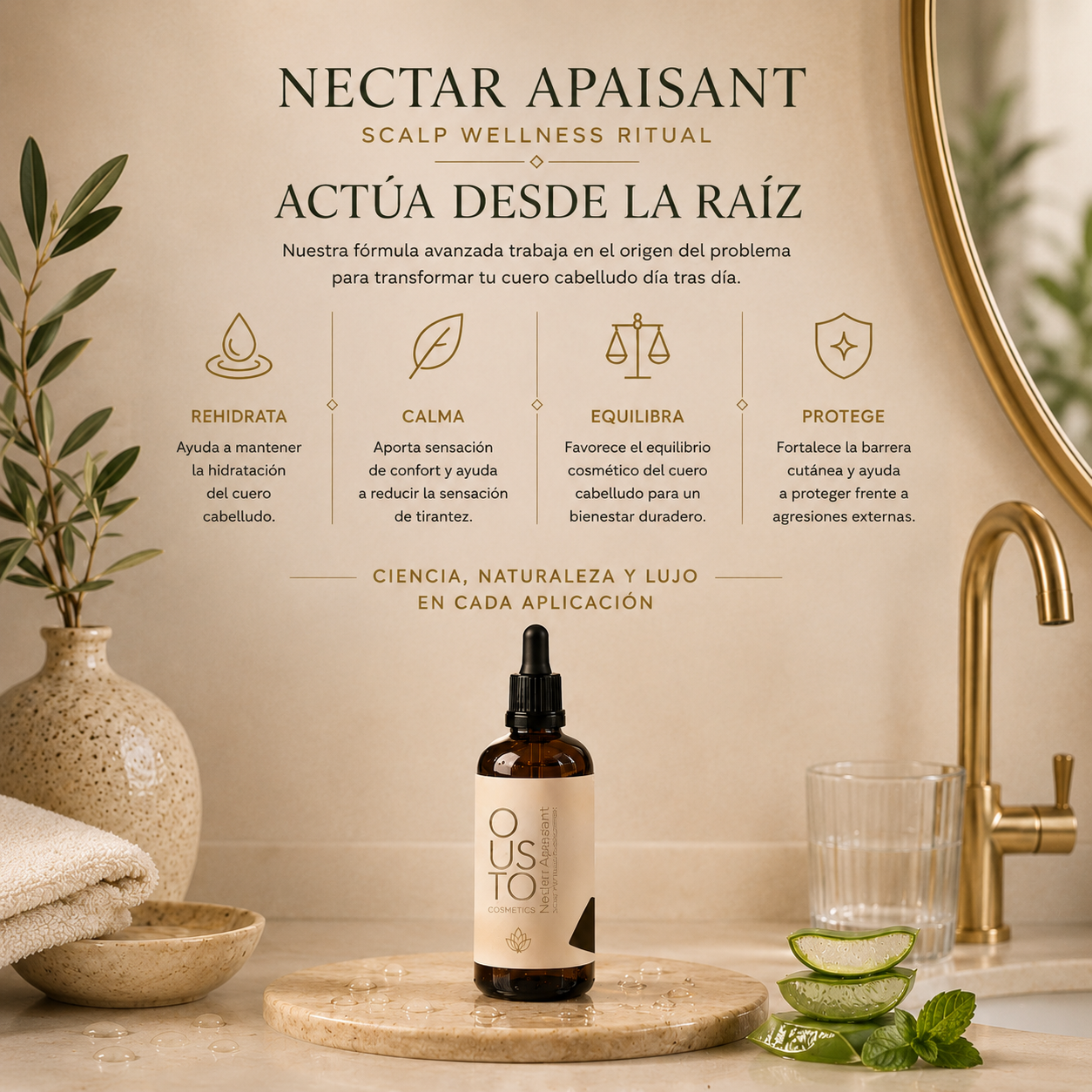 Nectar Apaisant. Regulador de cuero cabelludo seco 100ml.