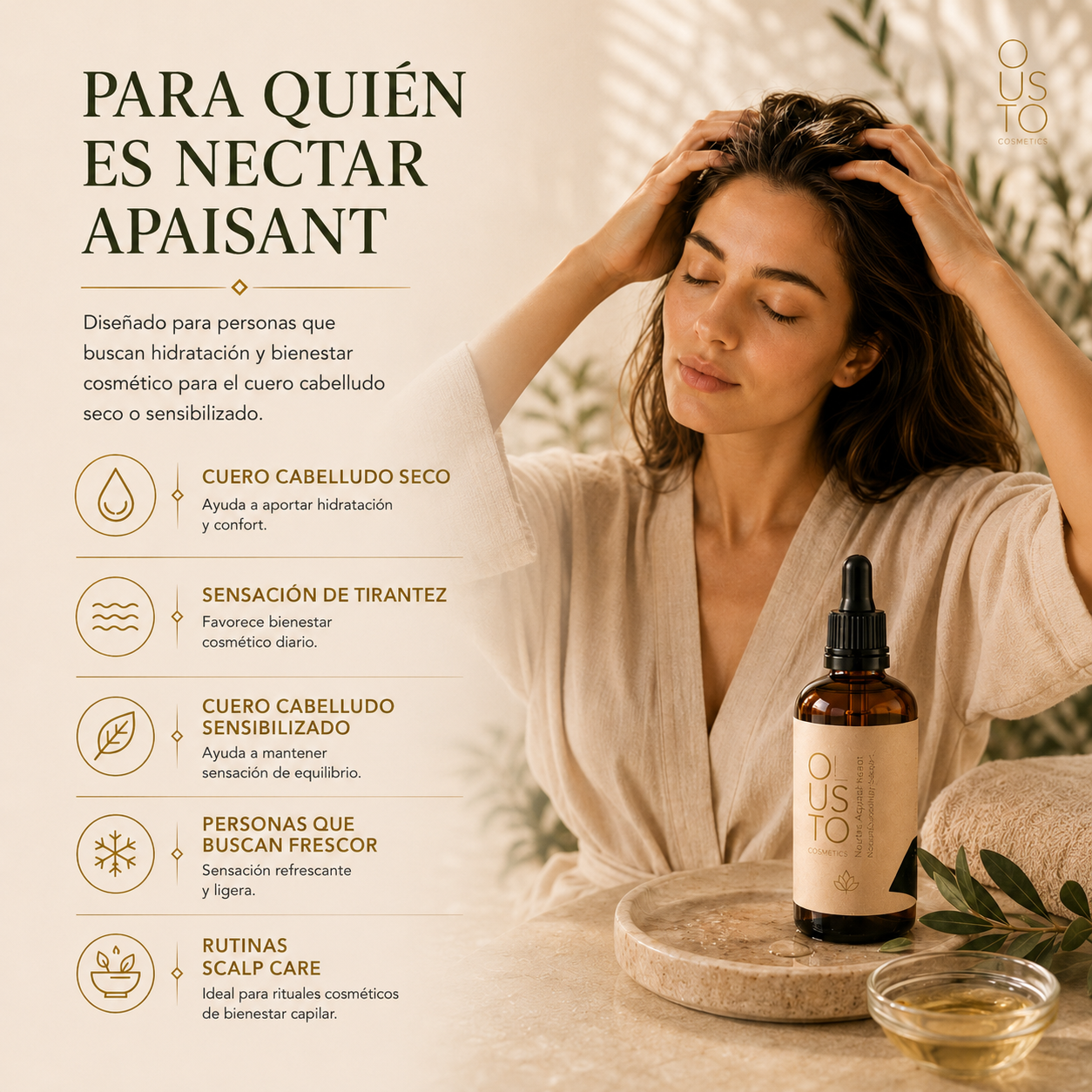 Nectar Apaisant. Regulador de cuero cabelludo seco 100ml.
