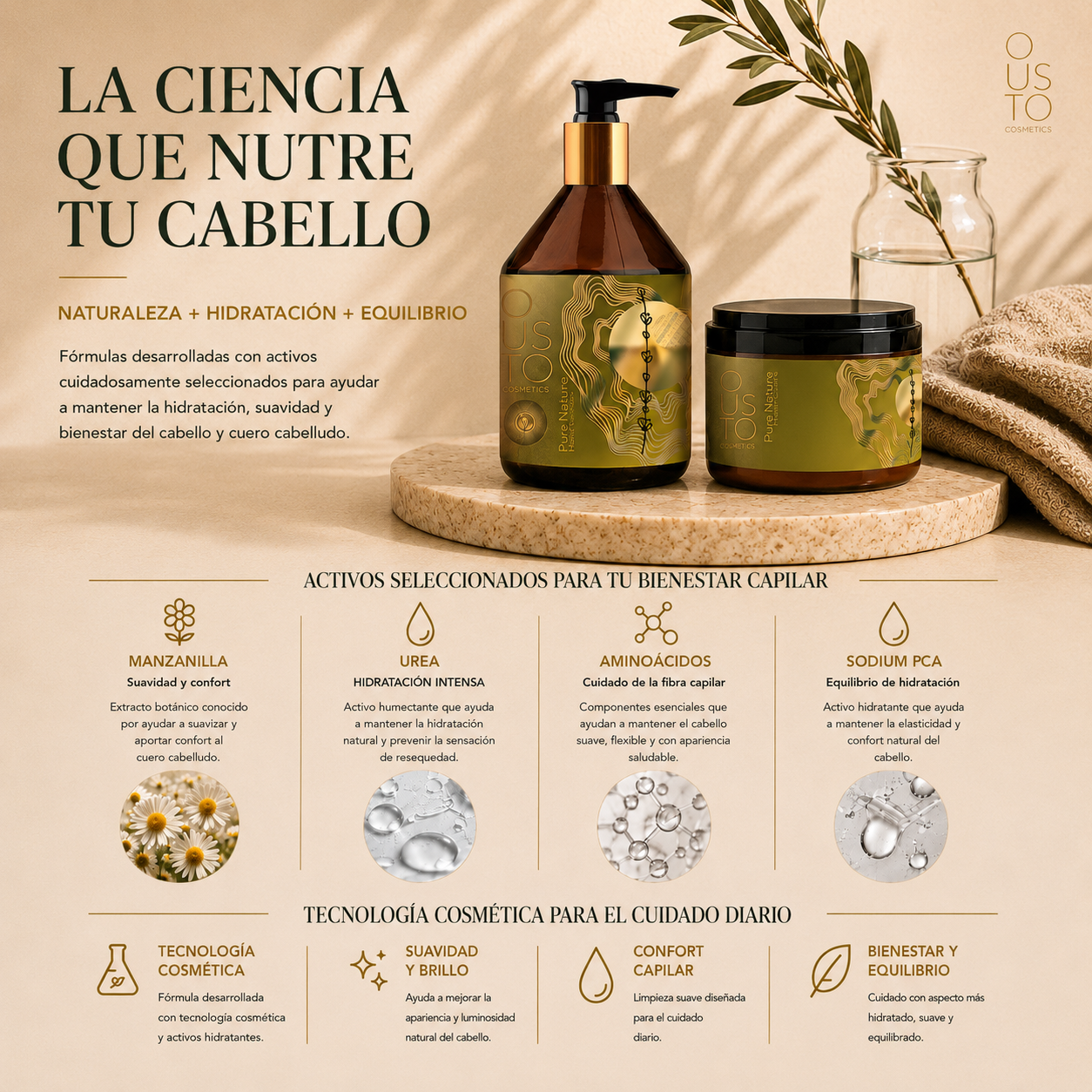 Champú Pure Nature. Natural 250ml.
