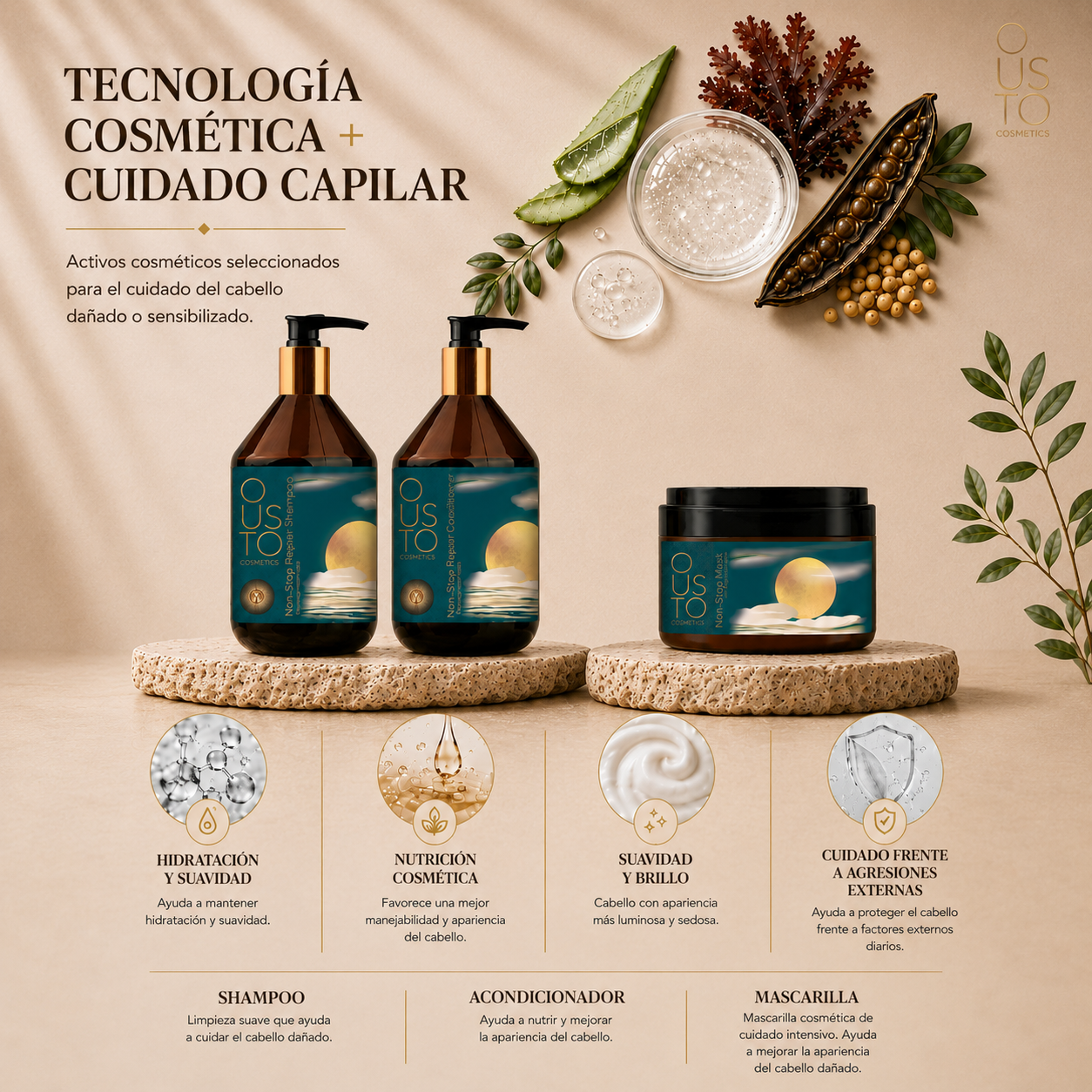Mascarilla Non Stop. Cabello dañado 250 ml.