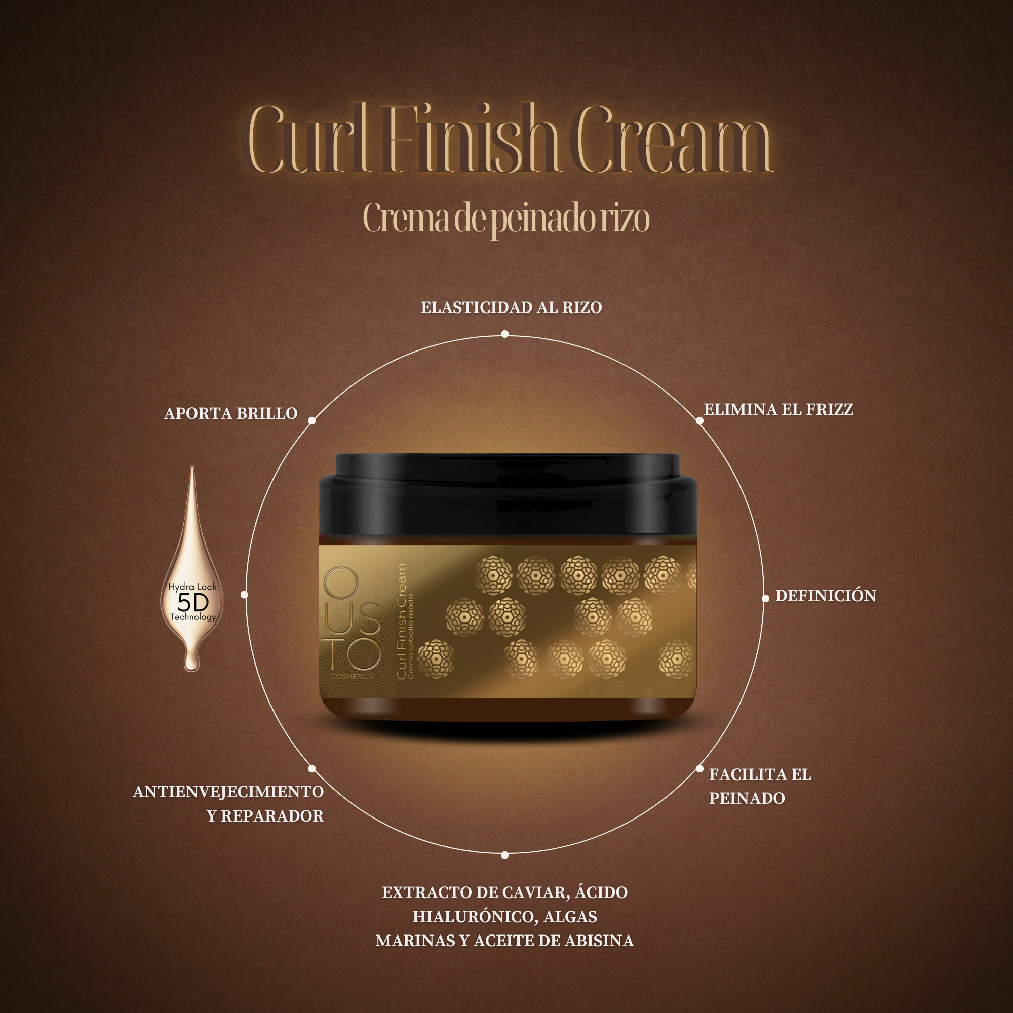 Curl Finish Cream. Crema definidora de rizo 250ml.